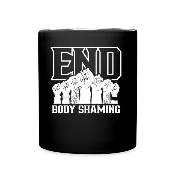 Fin Body Shaming Stop Bodyshaming Annoyance Stop - Mug uni - noir - Devant