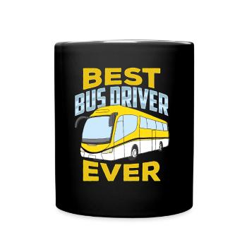 Bester Busfahrer Aller Zeiten Busfahren Reisebus - Tasse einfarbig - Schwarz - Vorne