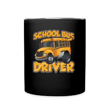 Chauffeur d’autobus scolaire Autobus scolaire Conduite d’autobus - Mug uni - noir - Devant