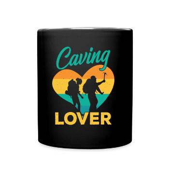 Cave lovers Cave Hiking Caving Cave - Full Colour Mug - black - Front