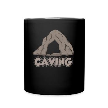 Höhlenforschung Höhlenwandern Cave Caving Höhle - Full Colour Mug - black - Front