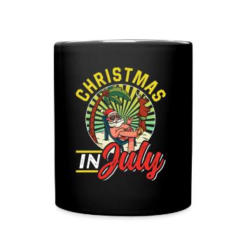 Weihnachten im juli Noël en juillet Humour Père Noël - Mug uni - noir - Devant