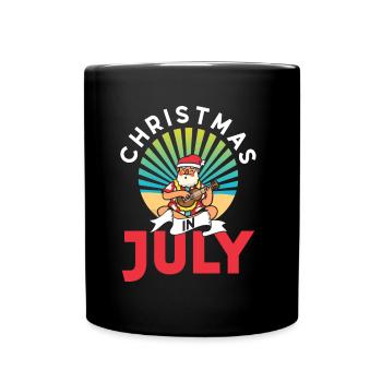 Weihnachten Im Juli Noël En Juillet Père Noël Humour - Mug uni - noir - Devant