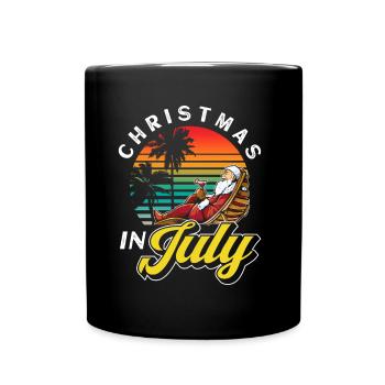 Weihnachten im juli Noël en juillet Humour Père Noël - Mug uni - noir - Devant