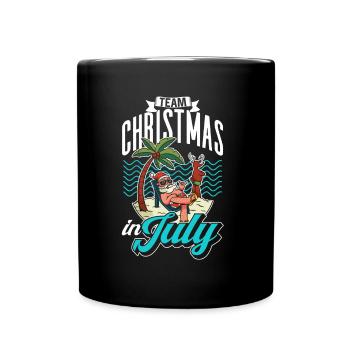 L’équipe Weihnachten Im Juli Noël en juillet Père Noël - Mug uni - noir - Devant