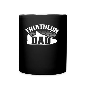 Triathlon Papa Triathlète Triathlons Triathlète - Mug uni - noir - Devant