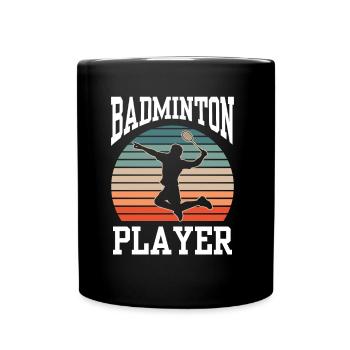 Badminton player Badminton player - Full Colour Mug - black - Front