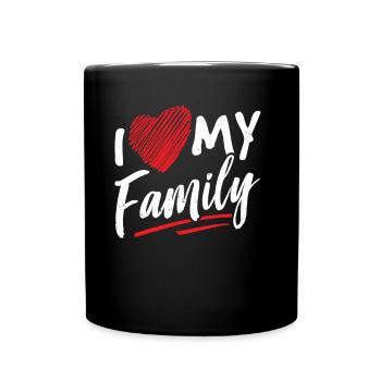 J’aime ma douce équipe de réunion de famille - Mug uni - noir - Devant