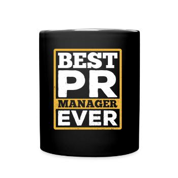 Bester Pr Manager Überhaupt Public Relations Beruf - Tasse einfarbig - Schwarz - Vorne