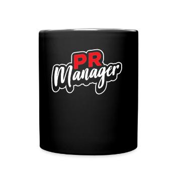 Pr Manager Beruf Job Public Relations - Tasse einfarbig - Schwarz - Vorne
