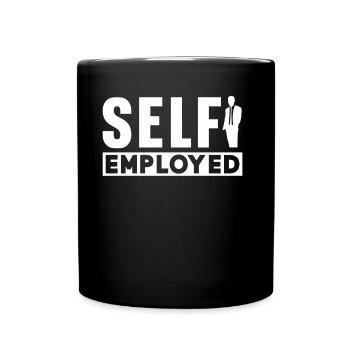 Self-employed freelancer Freelancer - Full Colour Mug - black - Front
