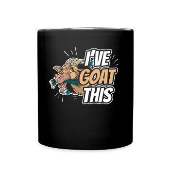 Ich Habe Das Im Griff I've Goat This Ziege Tier - Tasse einfarbig - Schwarz - Vorne