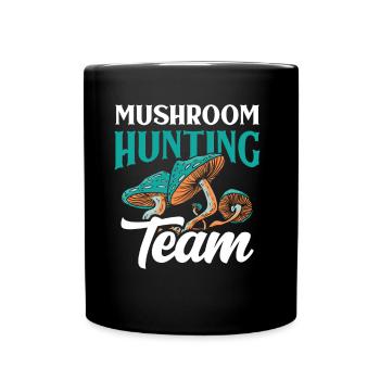 Mushroom pickers Team Mushroom pickers Mushroom pickers Mushroom picking - Full Colour Mug - black - Front