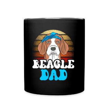 Beagle Papa Lover Dog Beagles Puppy - Mug uni - noir - Devant