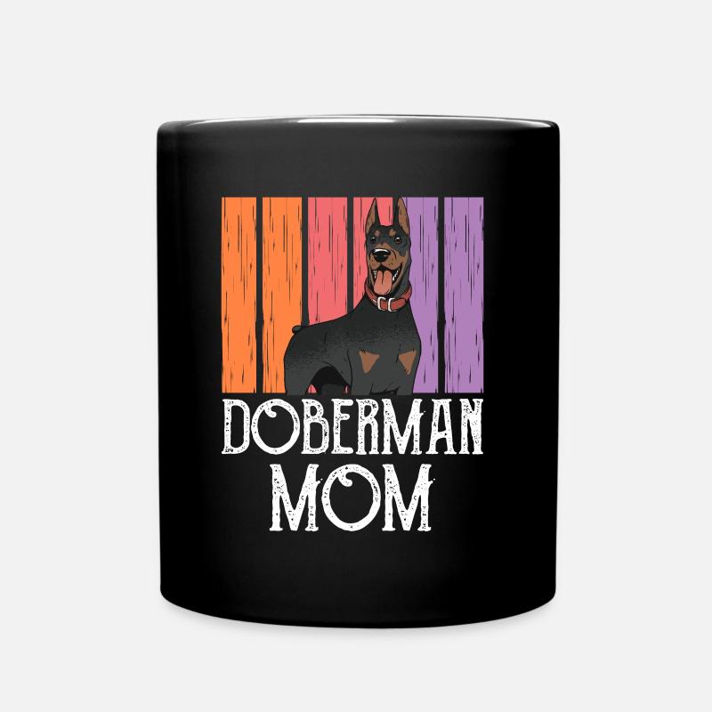 Doberman Mama Girls Chiens Dobermans Doberman - Mug uni - noir