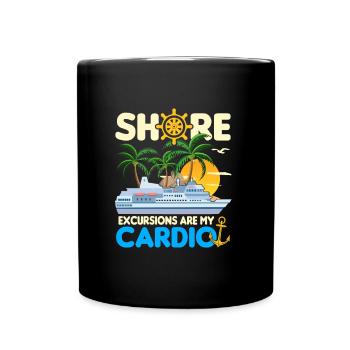 Kreuzfahrt Schiff | Kreuzfahrtreise Meer Geschenke - Tasse einfarbig - Schwarz - Vorne