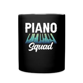 Piano Squad Musician Piano Pianist - Full Colour Mug - black - Front
