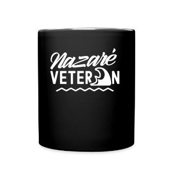 Nazaré Veteran Wellen Surfing Surfer Surfen - Full Colour Mug - black - Front