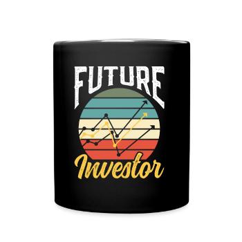 Future Investor Investors Invest Invest - Full Colour Mug - black - Front