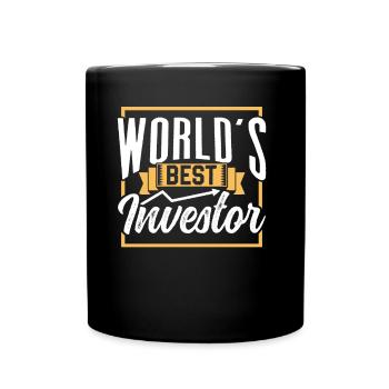 The best investor in the world Investors invest - Full Colour Mug - black - Front