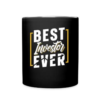 Bester Investor Aller Zeiten Anleger Investieren - Tasse einfarbig - Schwarz - Vorne