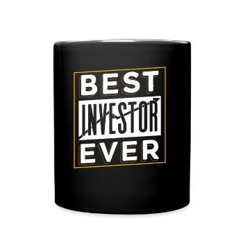 Best investor ever Investors invest - Full Colour Mug - black - Front