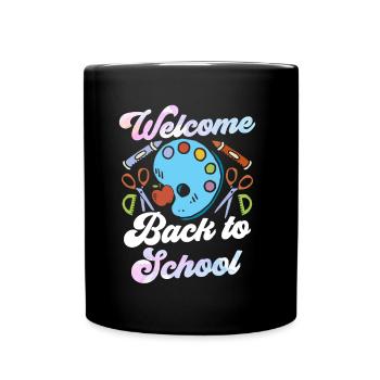 Bienvenue à la rentrée scolaire Enseignants - Mug uni - noir - Devant