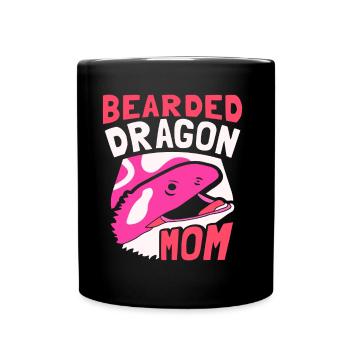 Bearded Dragon Mama Bearded Dragon Animal - Full Colour Mug - black - Front