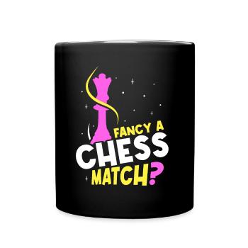 Envie d’une fille de jeu d’échecs amateur d’échecs - Mug uni - noir - Devant