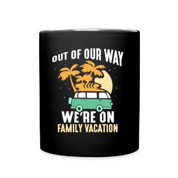 À l’écart Nous sommes en famille de vacances en famille - Mug uni - noir - Devant