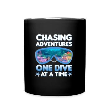 Plongée en mer | Idée cadeau Instructor Diver - Mug uni - noir - Devant