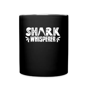Shark Whisperer Shark Whisperer Sharks Shark Tooth - Full Colour Mug - black - Front