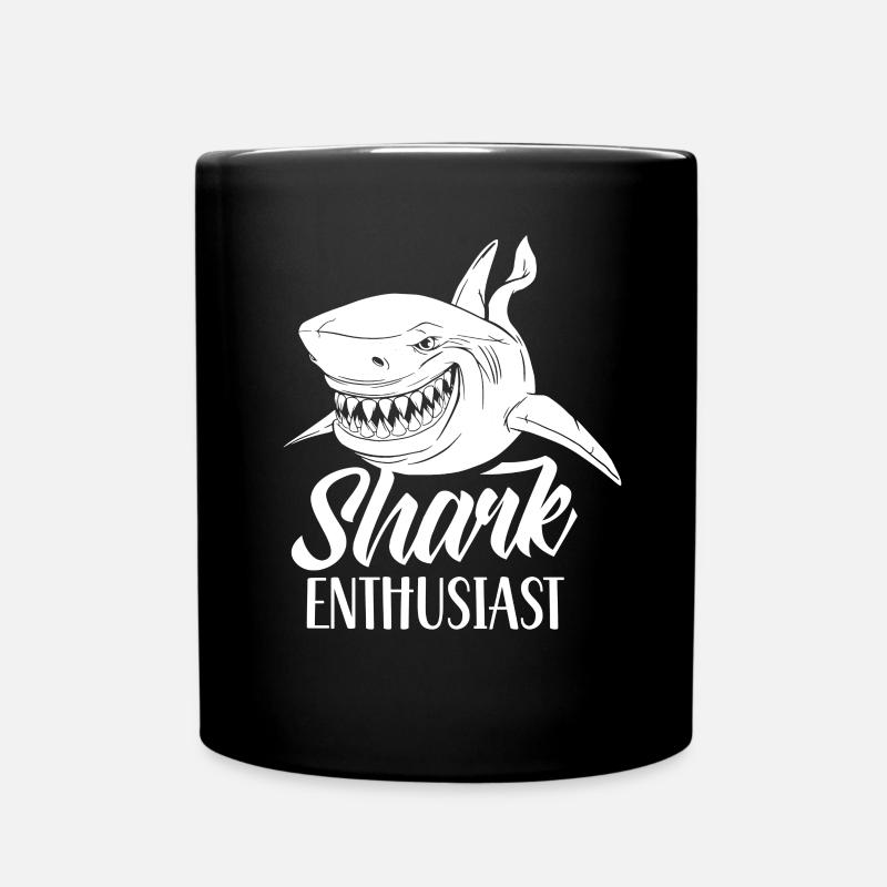 Shark Enthusiast Shark Diving Shark Shark Tooth Sharks - Mug uni - noir