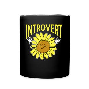 Sarcasme timide introverti Introverti - Mug uni - noir - Devant