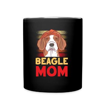 Beagle Mama Beagles Dog Lovers Puppy - Mug uni - noir - Devant