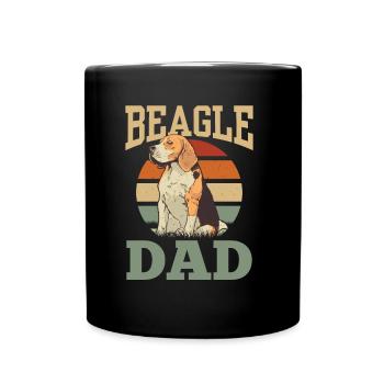 Beagle Papa Beagles Puppy Dog Lovers - Mug uni - noir - Devant