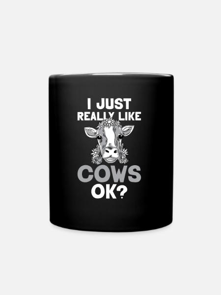 J’aime beaucoup les vaches vache laitière vache - Mug uni - noir