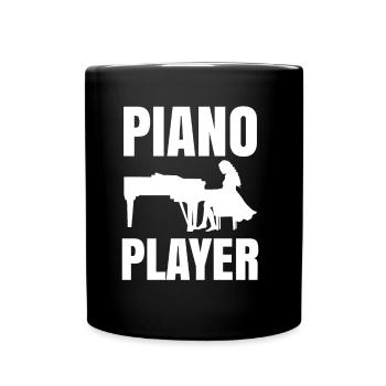 Piano player Piano Piano musician - Full Colour Mug - black - Front