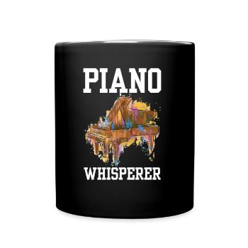 Piano Whisperer Piano Whisperer Pianiste - Mug uni - noir - Devant
