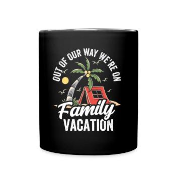 À l’écart Nous sommes en famille de vacances en famille - Mug uni - noir - Devant