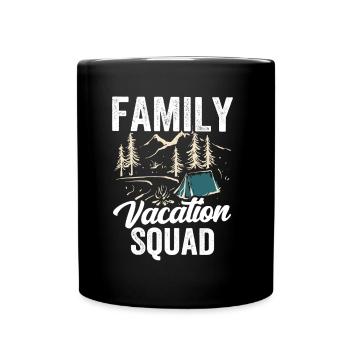 Family Holiday Squad Family Holiday Family - Full Colour Mug - black - Front