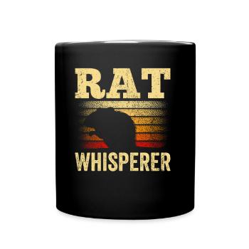 Rat Whisperer Rat Whisperer Animal Rats Sweet - Full Colour Mug - black - Front