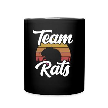 Team Rats Cute Rat Animal Lovers - Full Colour Mug - black - Front