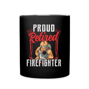 Fier pompier à la retraite Retraité - Mug uni - noir - Devant