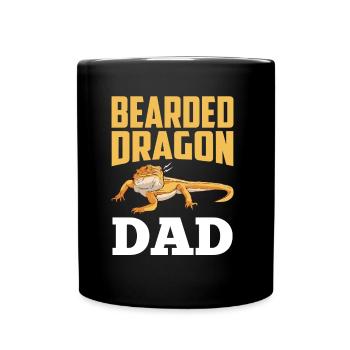 Bartagame Papa Bartagamen Tier Dragon Barbu - Mug uni - noir - Devant