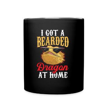 I have a bearded dragon at home Bearded Dragon - Full Colour Mug - black - Front