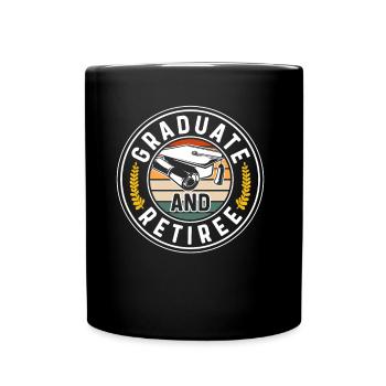 Graduates and pensioners graduated graduation ceremony - Full Colour Mug - black - Front