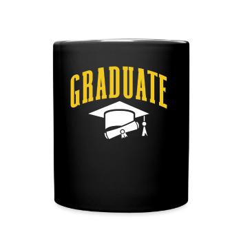 Graduate Graduates Graduated Firm Graduated - Full Colour Mug - black - Front
