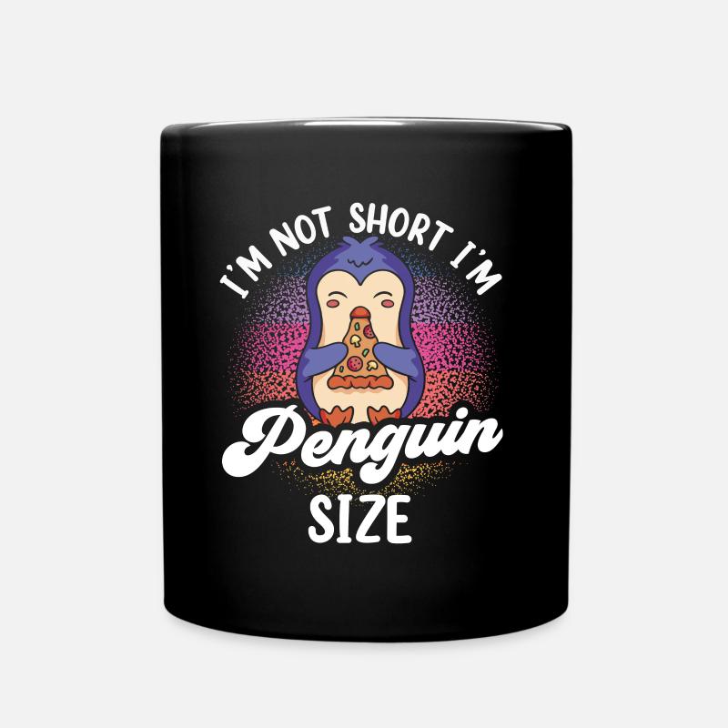 Ich Bin Nicht Klein Ich Bin Pinguingröße Pinguin - Tasse einfarbig - Schwarz