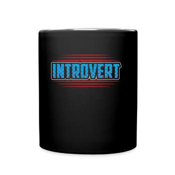 Sarcasme introverti Introverti Timide - Mug uni - noir - Devant